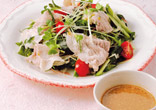 豚肉の薬味サラダ