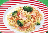 トマトとブロッコリーのスパゲッティ