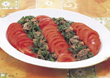 牛肉とトマトのしょうがサラダ