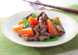 牛肉とにんじんの炒め煮