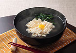 菊花豆腐のお吸い物