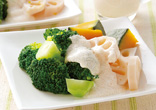 温野菜サラダ明太子ソース