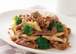 牛肉としめじのソース炒め