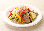 豚肉のカラフルチャンプル