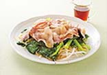 小松菜と豚肉のフライパン蒸し