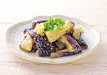 蒸しなすのごまポン和え