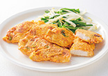 鶏肉のピカタ キムチ風味