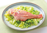赤魚と春野菜蒸し