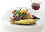 レンジなすの香味野菜のせ