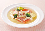 鮭の具だくさんスープ