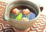 チンゲン菜とえび団子のスープ