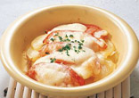 トマトとポテトのチーズ焼き