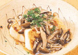 豆腐のソテー きのこソース