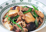 豚肉と焼豆腐の炒めもの