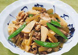 豚肉と春野菜の煮もの