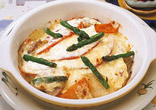 トマトと春野菜のマヨネーズ焼き