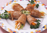 せん切り野菜の豚肉巻き