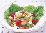豆腐と大豆の彩りサラダ