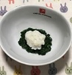 小松菜と蒸しガレイの和え物